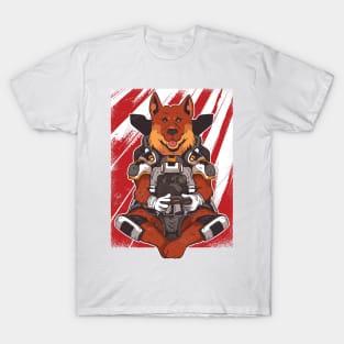 German Shepard Gaming Dog T-Shirt